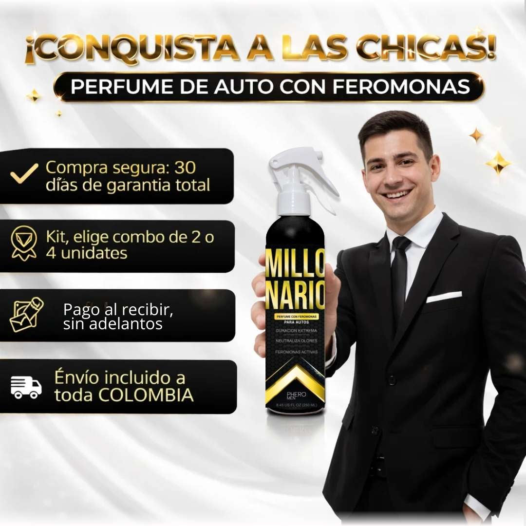 Millonario Perfume de auto con Feromonas