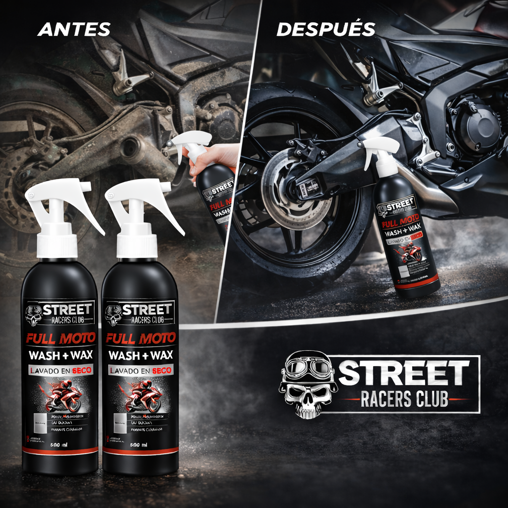 Combo 2 Lavados En Seco Para Motos Total 500ml