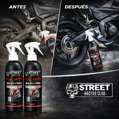 Combo 2 Lavados En Seco Para Motos Total 500ml