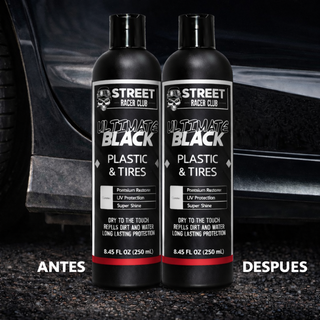 2X1 Ultimate Black, Restaurador de Partes Negras Total 500ml